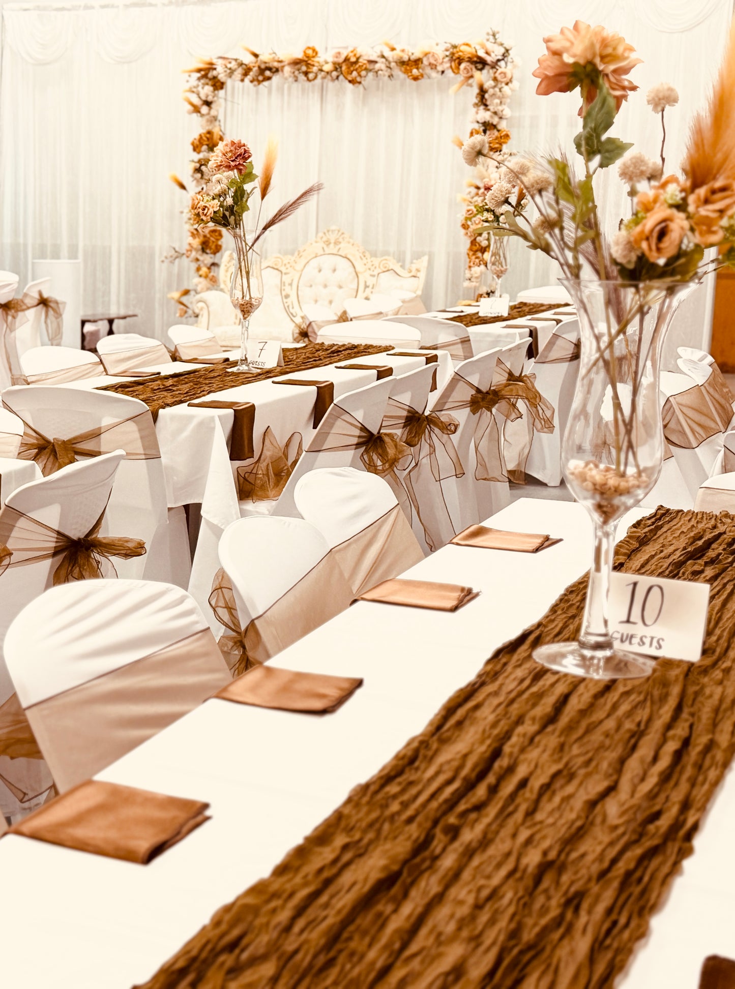 Rustic Wedding Reception Setup - Warm, Natural & Unforgettable