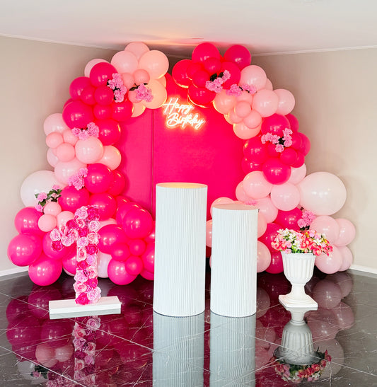 Dual arch backdrop setup/ birthday backdrop setup /first birthday decoration