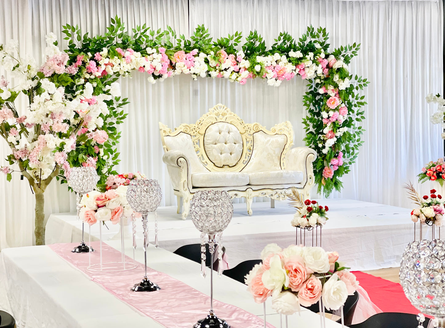 Indian Wedding Reception setup