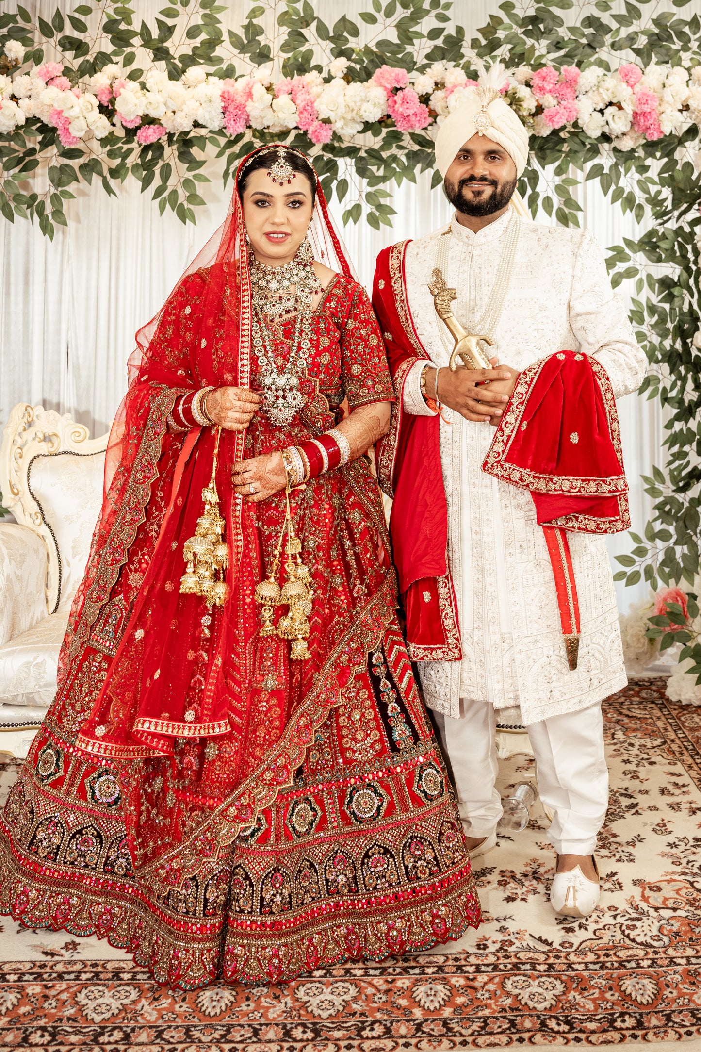 Indian Wedding Reception setup