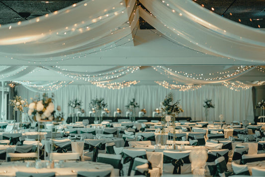 Ceiling Drapes and Lights