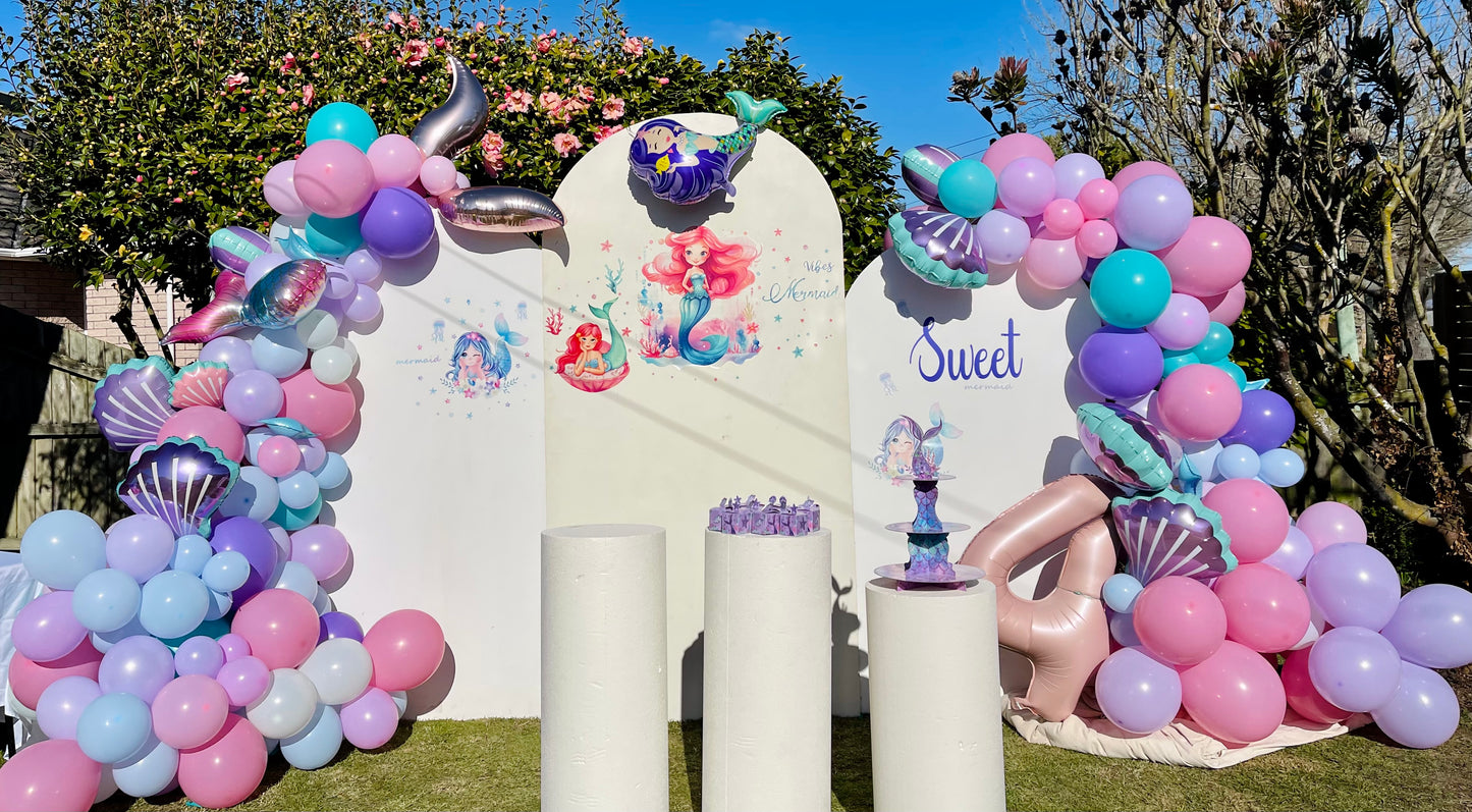 Mermaid birthday setup